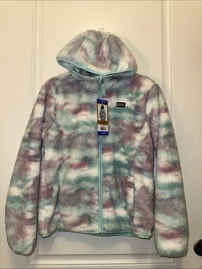 NWT Eddie Bauer youth hooded fleece jacket size large 14\16
